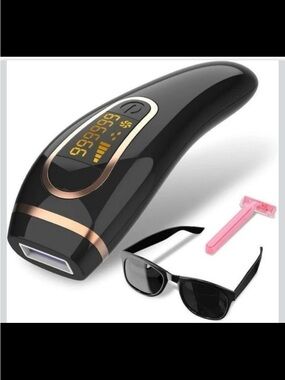 Black & Rose Gold IPL Hair Removal Device - 999,999 Flashes